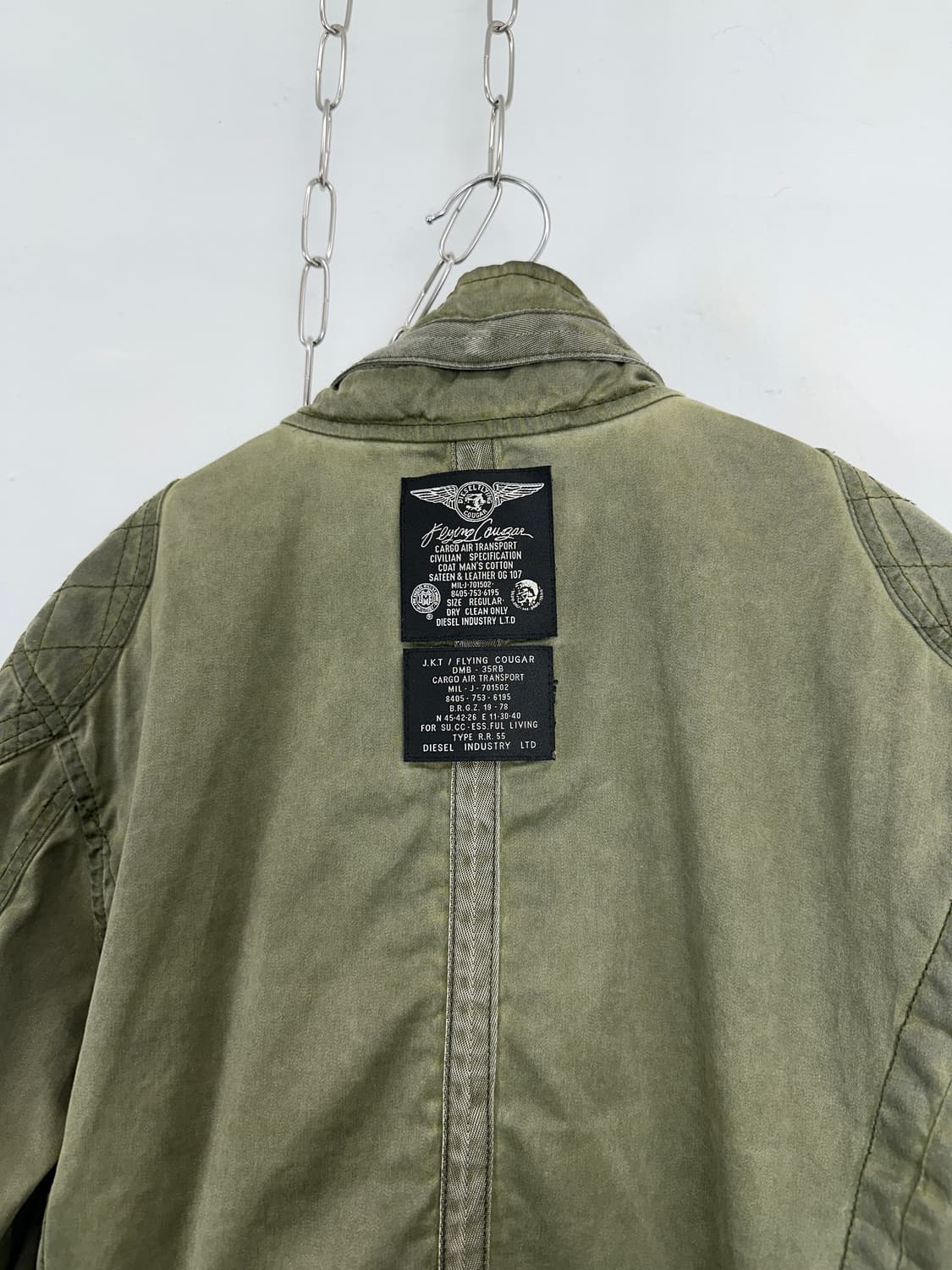 Diesel Washed Cotton Biker Jacket 상품이미지7