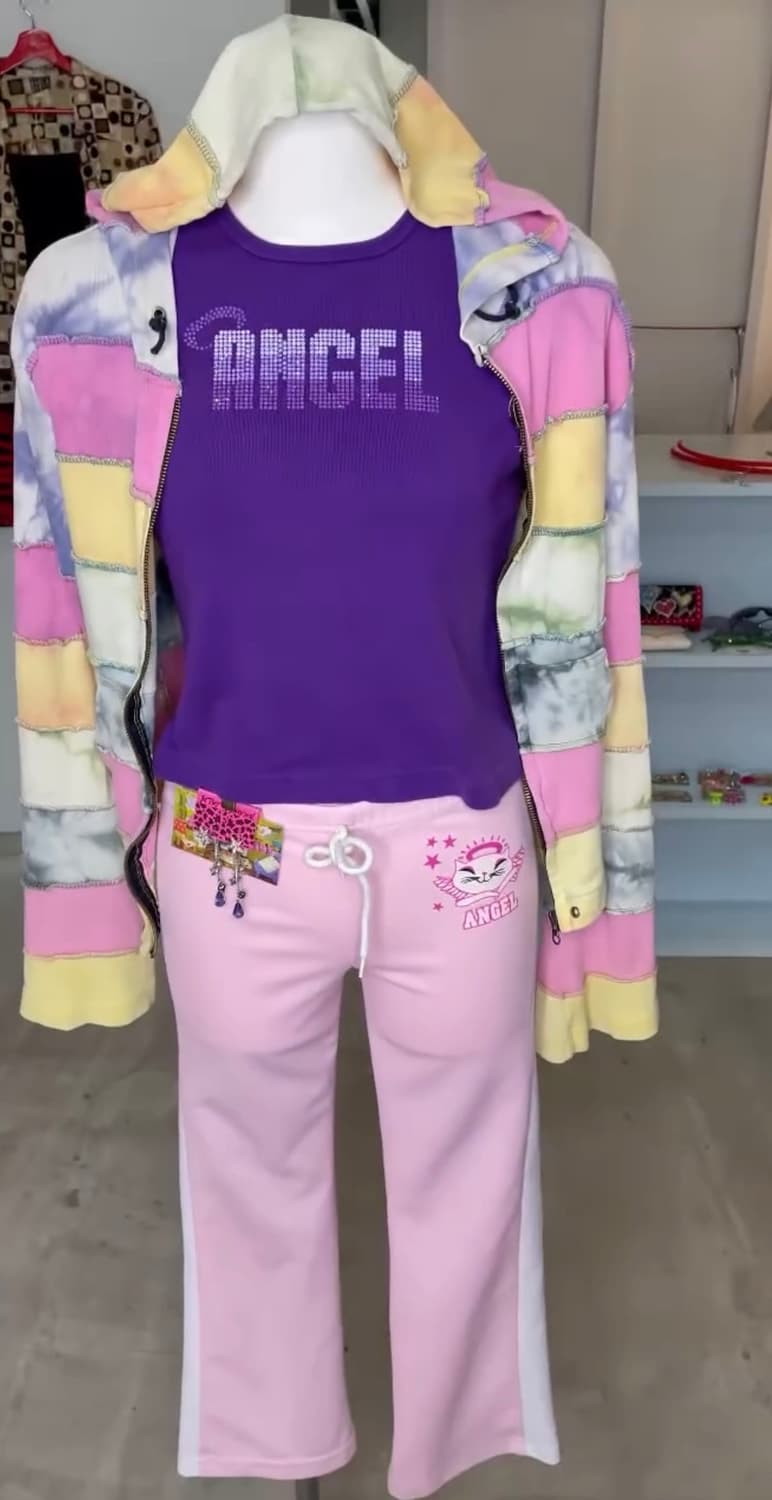 하라주쿠 Layered Zip-Up Hoodie 상품이미지7