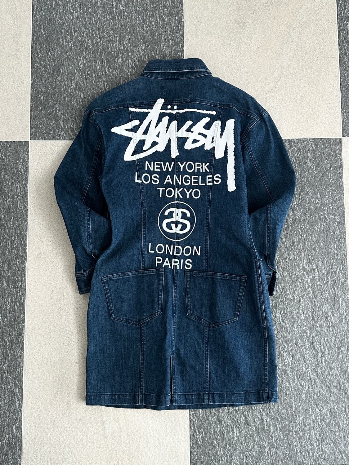 스투시 월드투어 데님 원피스 상품이미지1