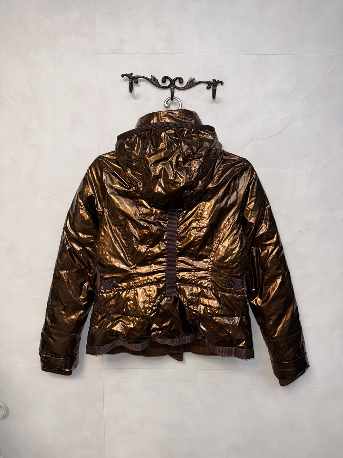 MCM metal brown goose down hood padding  상품이미지3