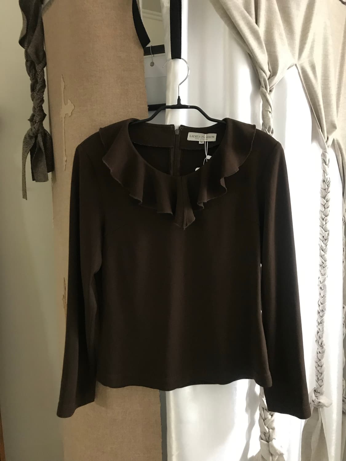 vintage brown frill top 상품이미지6