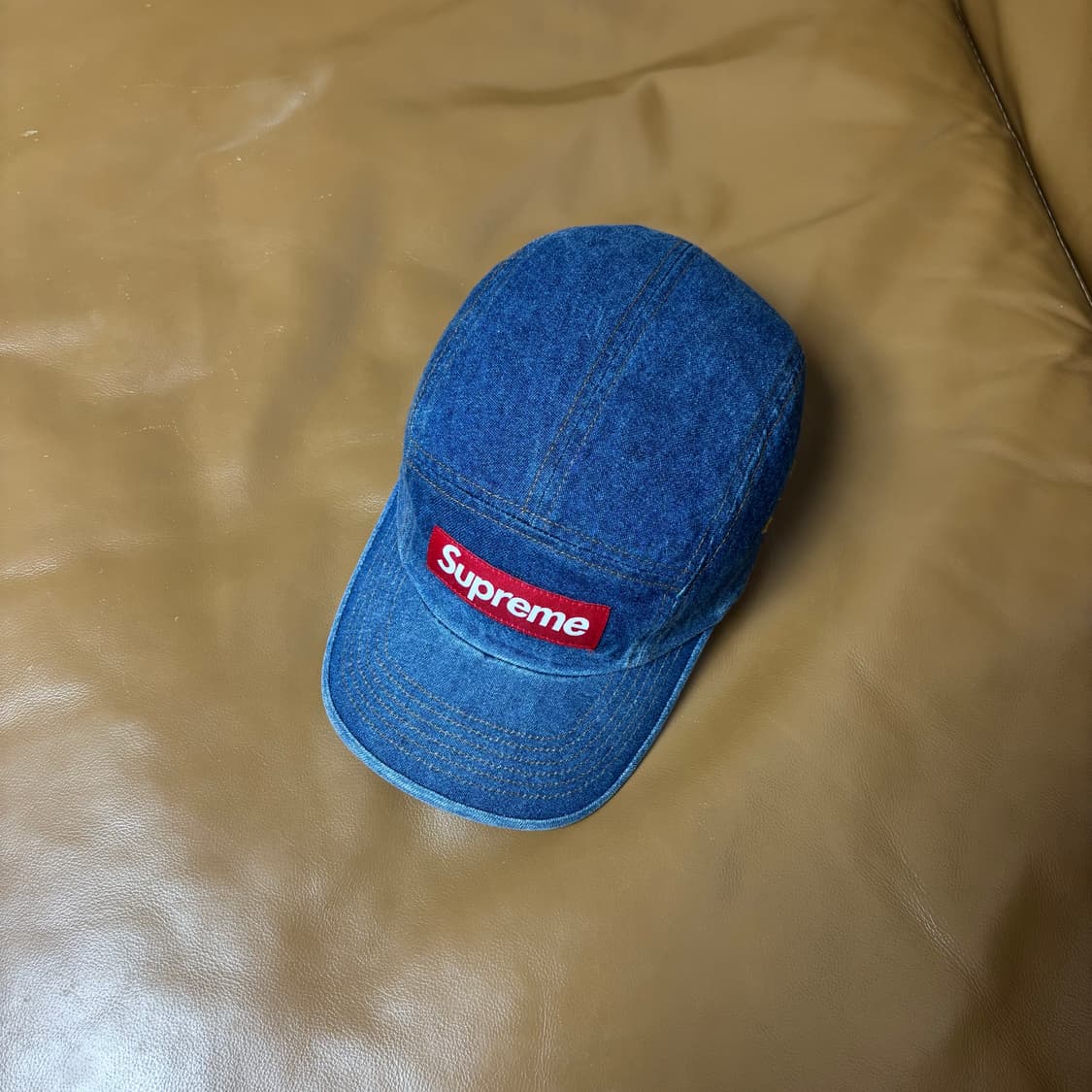 Supreme 슈프림 22fw 워시드 데님 캠프캡 모자 (Denim) 상품이미지5