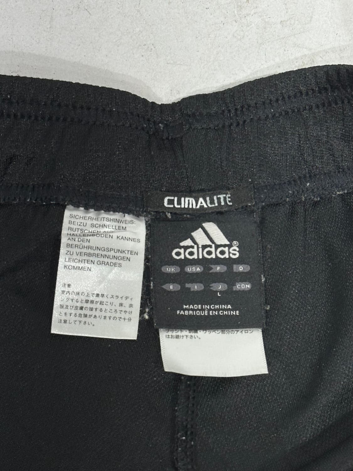 아디다스 블랙 화이트 삼선 와이드 트레이닝 팬츠 L 상품이미지7