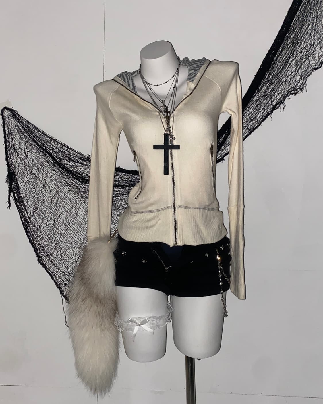 ꒰ঌ BLAST 갸루 펑크 지브라 후드집업 ໒꒱ 상품이미지1