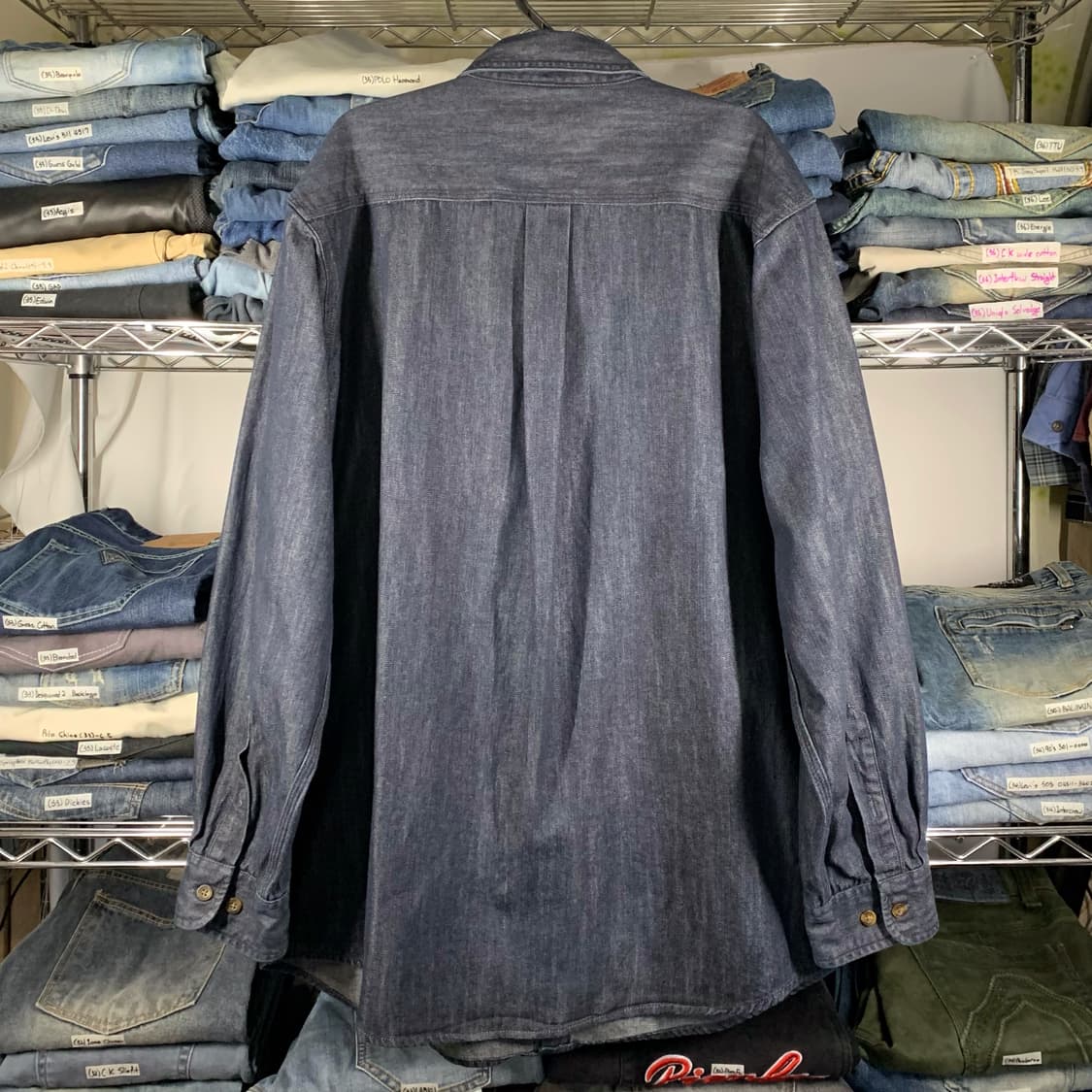 [L] 칼하트 헤비코튼 데님 워크셔츠 상품이미지3