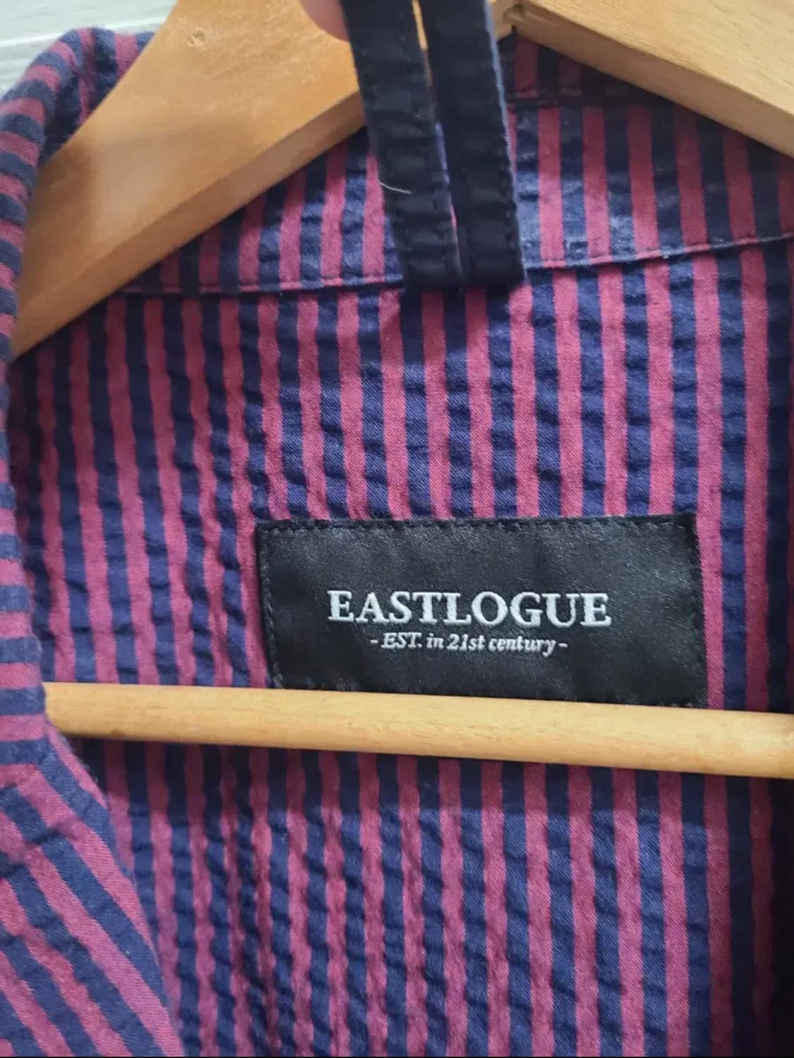 이스트로그 시어서커 체크 블레이저 자켓 상품이미지3