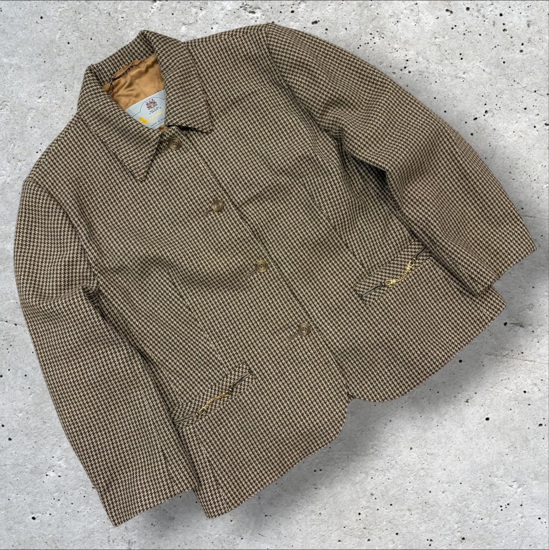 [L] 아쿠아스큐텀 하운드투스 체크 여성 자켓 B313 상품이미지1