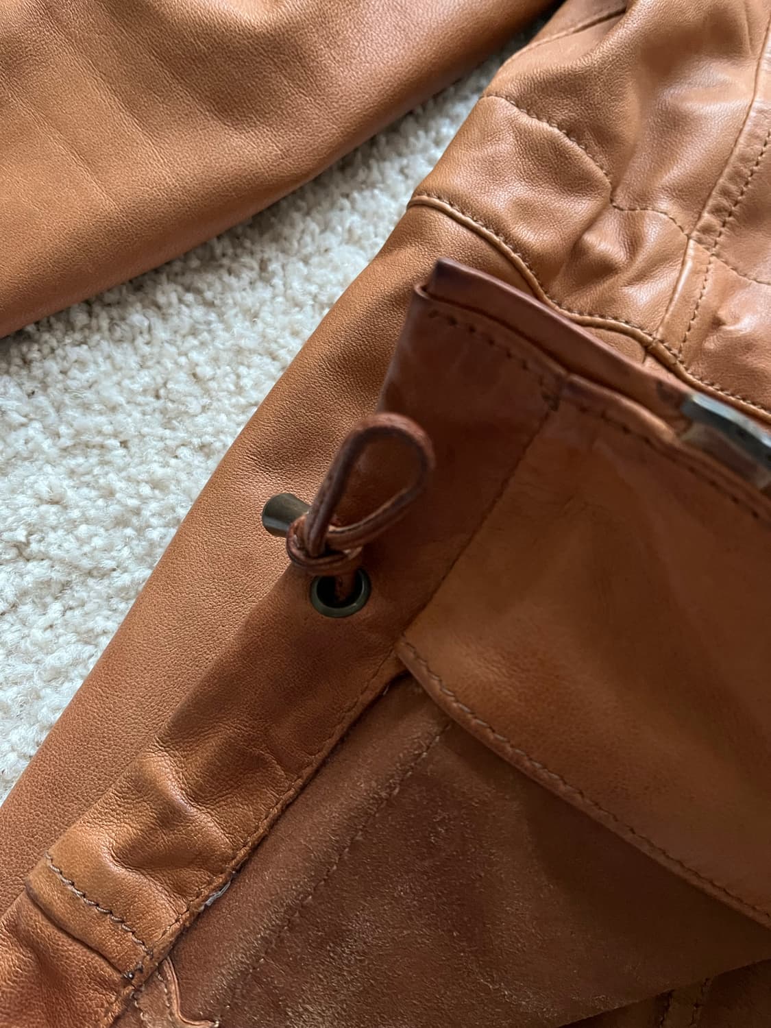 10 꼬르소꼬모 x 베르나르 아르디 램스킨 필드 자켓 브라운 (100) 상품이미지9