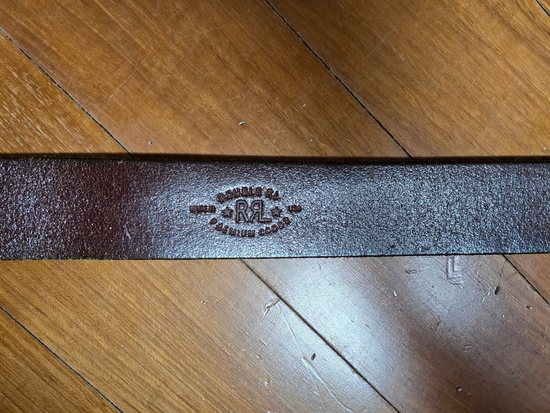 rrl 더블알엘 레더 더블 O링 벨트 36 상품이미지5