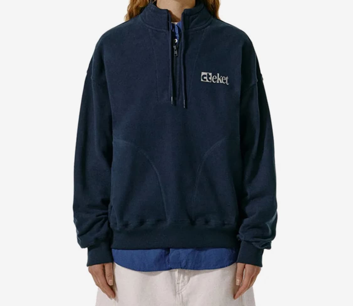 테켓 플랜 하프 집업 네이비 M 상품이미지1