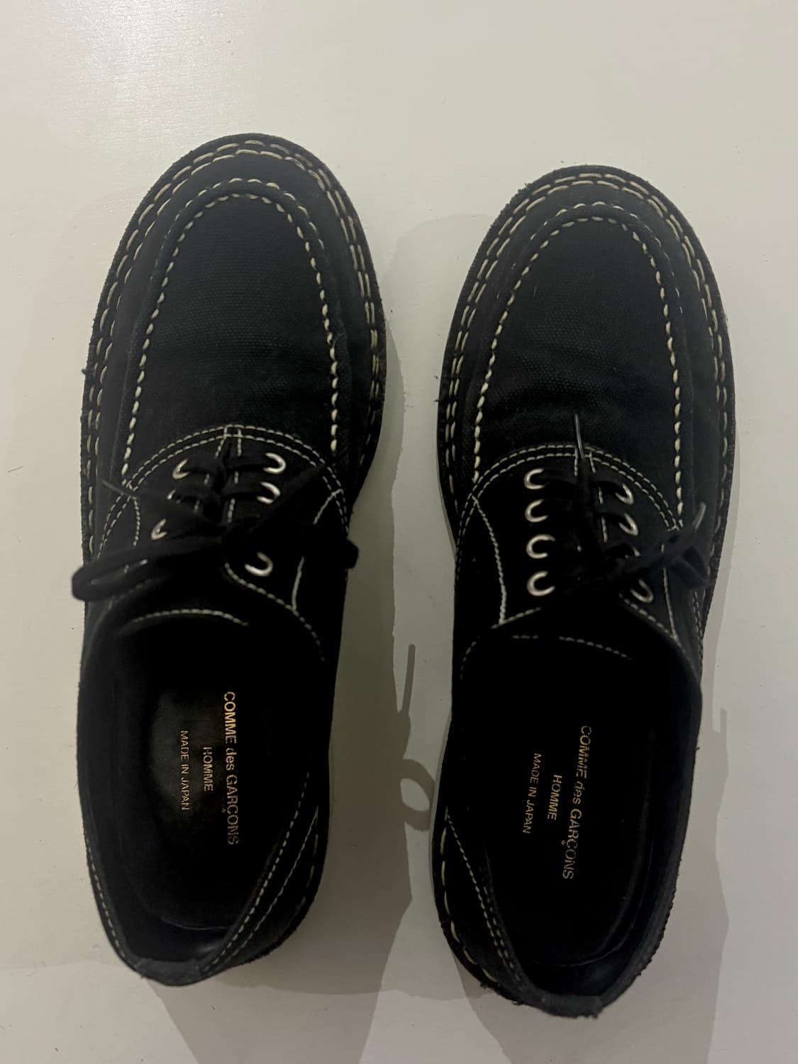 TTF✳️꼼데가르송 옴므 스티치 목토 더비 상품이미지2