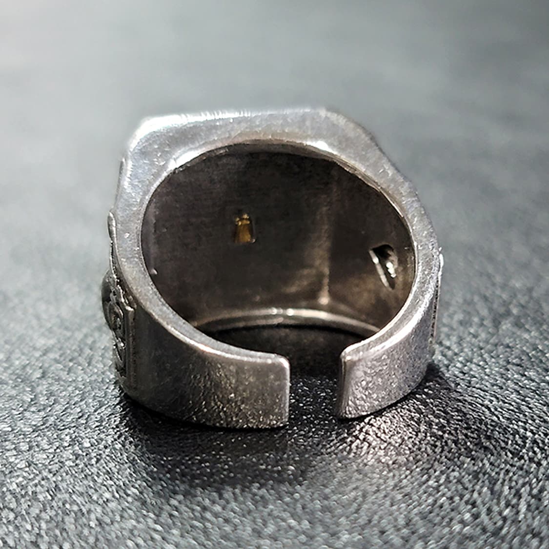 Spadion 백동 빅사이즈 남자 엔틱 빈티지 스페이드 에이스 카드 반지 상품이미지4