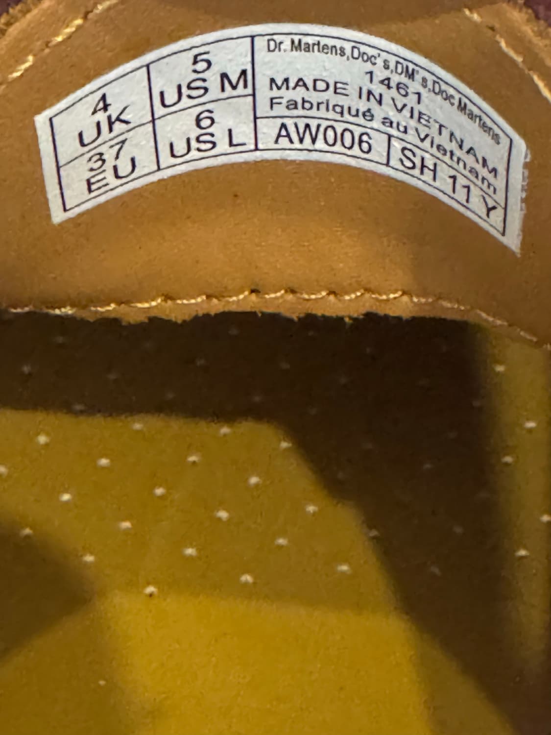 닥터마틴 1461 스무스 체리레드 UK 4 , 230 사이즈 상품이미지6