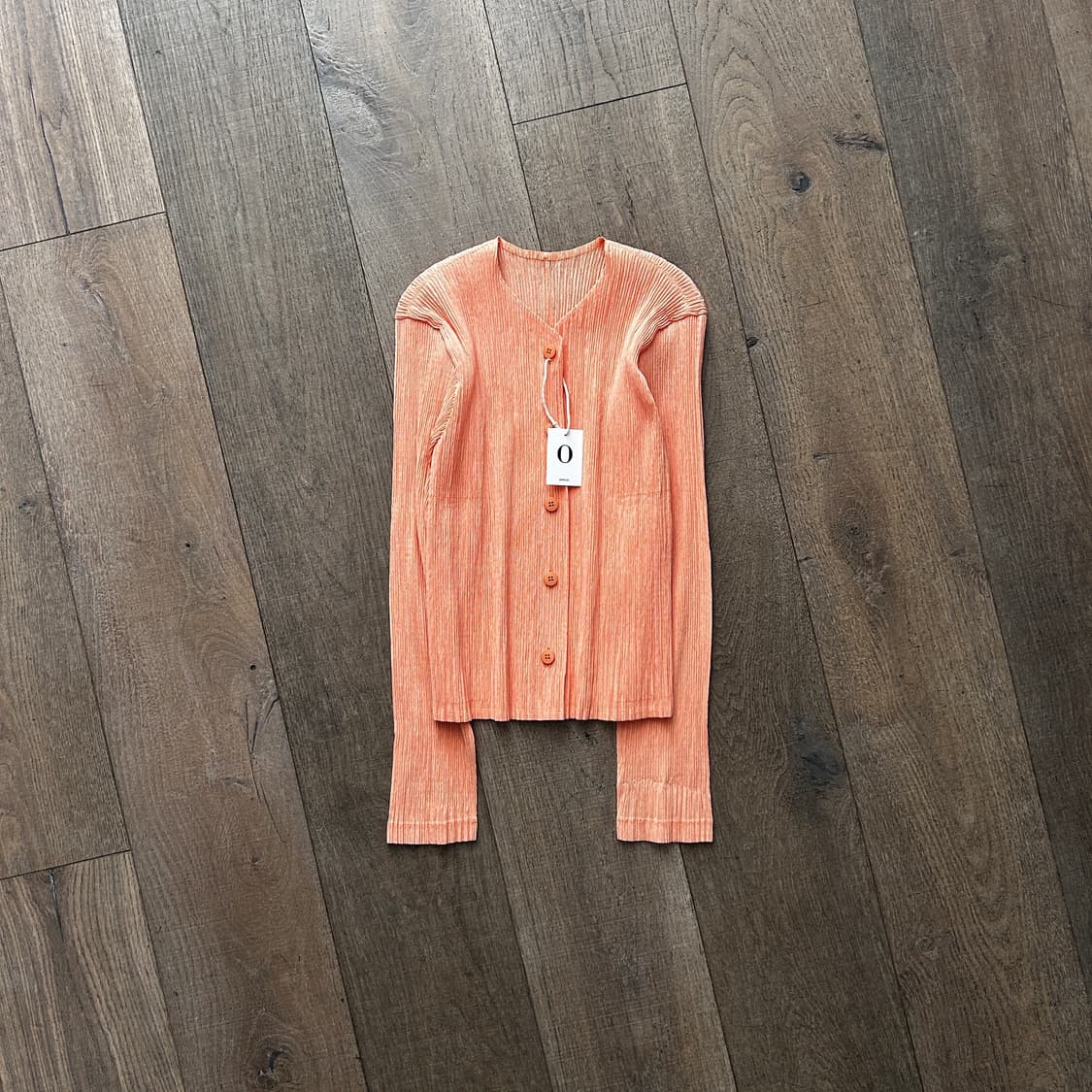 Apricot Pleats Blouse Cardigan 상품이미지1