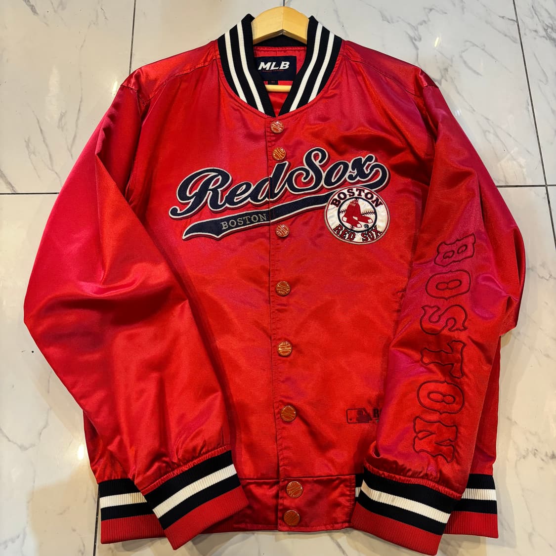 MLB Red Sox  Boston 레드 바시티 자켓 올드스쿨 상품이미지1