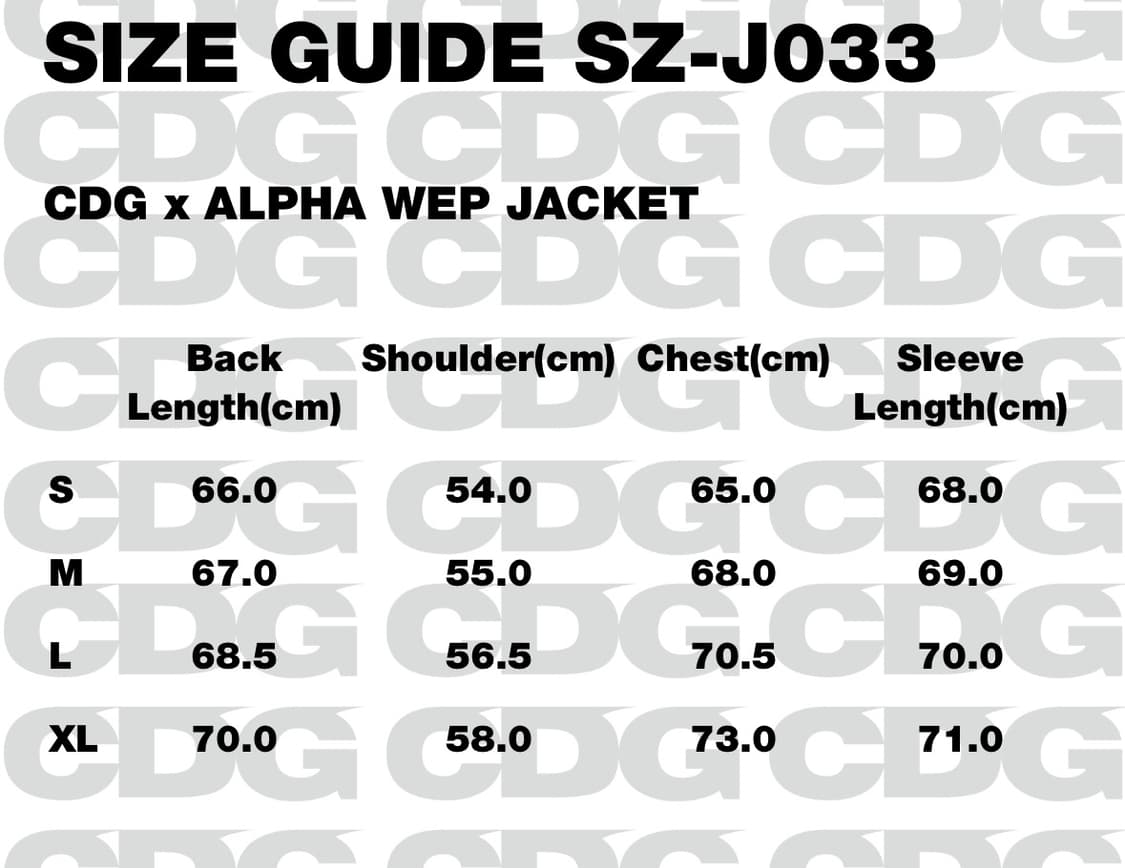 CDG 꼼데가르송 알파인더스트리 WEP 리버시블 봄버자켓 상품이미지2