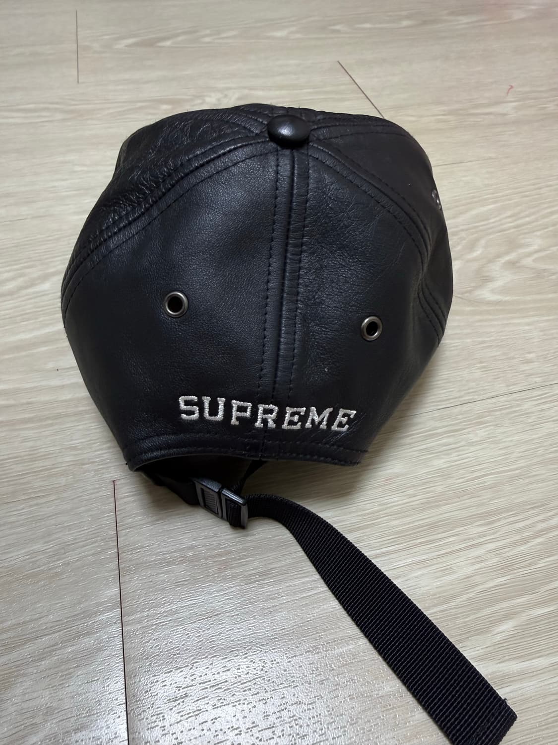 (OS)슈프림x노스페이스 레더 캠프캡 팝니다 상품이미지2