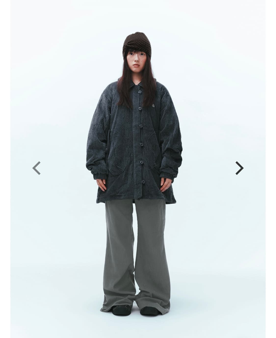 코이세이오 라운드 카라 코지 봄버 자켓 상품이미지1