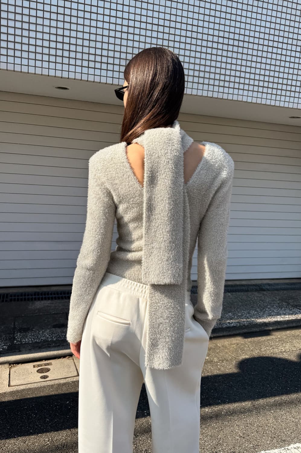 드래곤블루스 머플러 셋 메탈릭 풀오버 - 실버베이지 상품이미지5