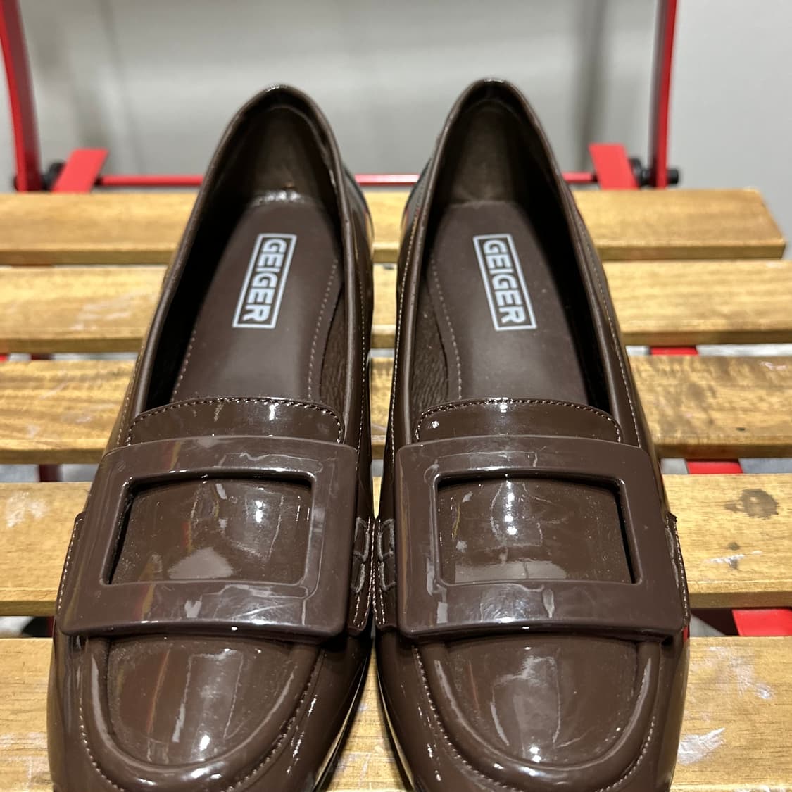 245) 가이거 구두 여성 여자 페니로퍼 브라운 상품이미지3