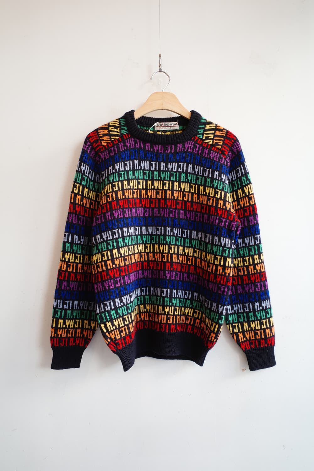 Japan brand 레터링 울 니트 상품이미지1