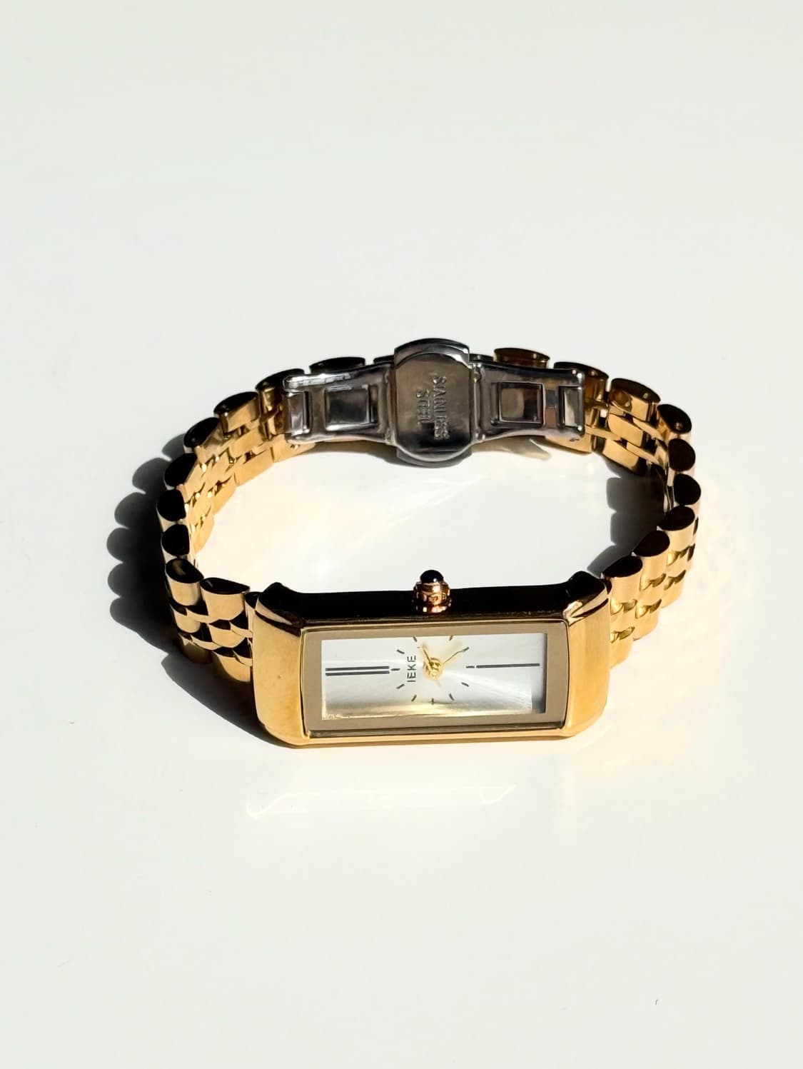 IEKE Gold Rectangular Quartz Watch 상품이미지1