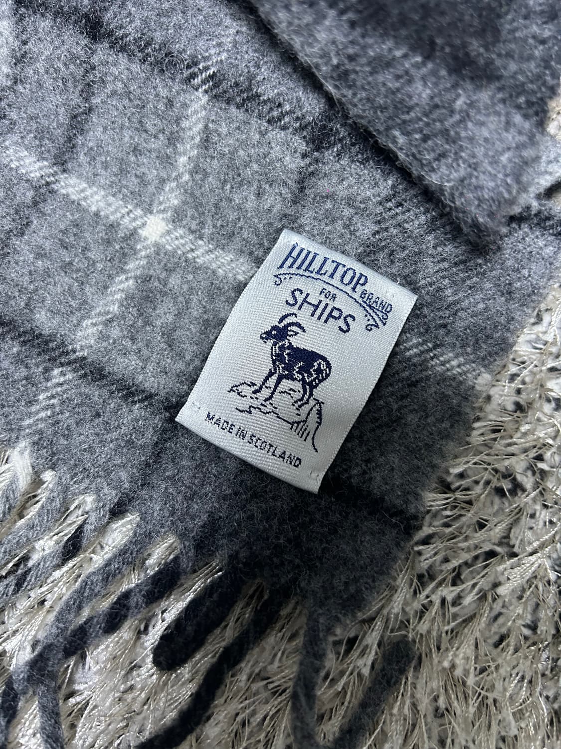 일본 SHIPS 스코틀랜드제 체크목도리 상품이미지2