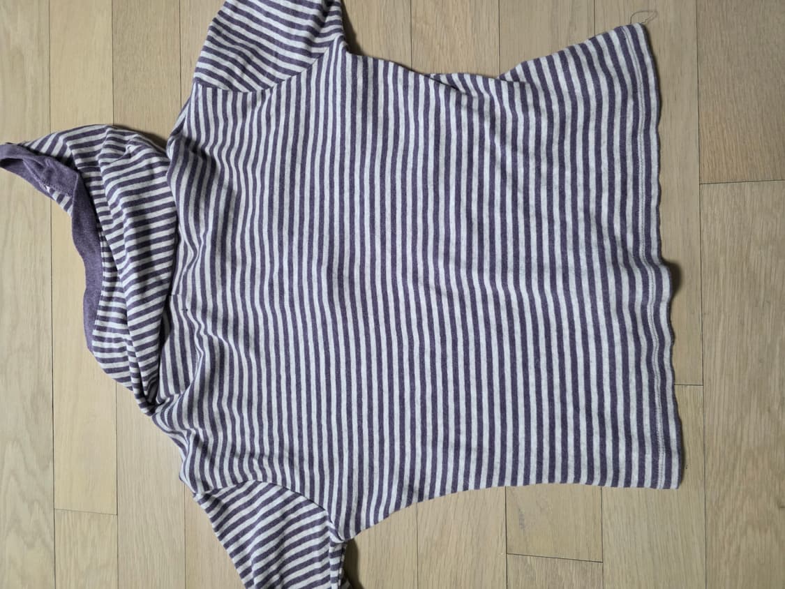 보라색 버튼 후드 긴팔 티셔츠 y2k 상품이미지3