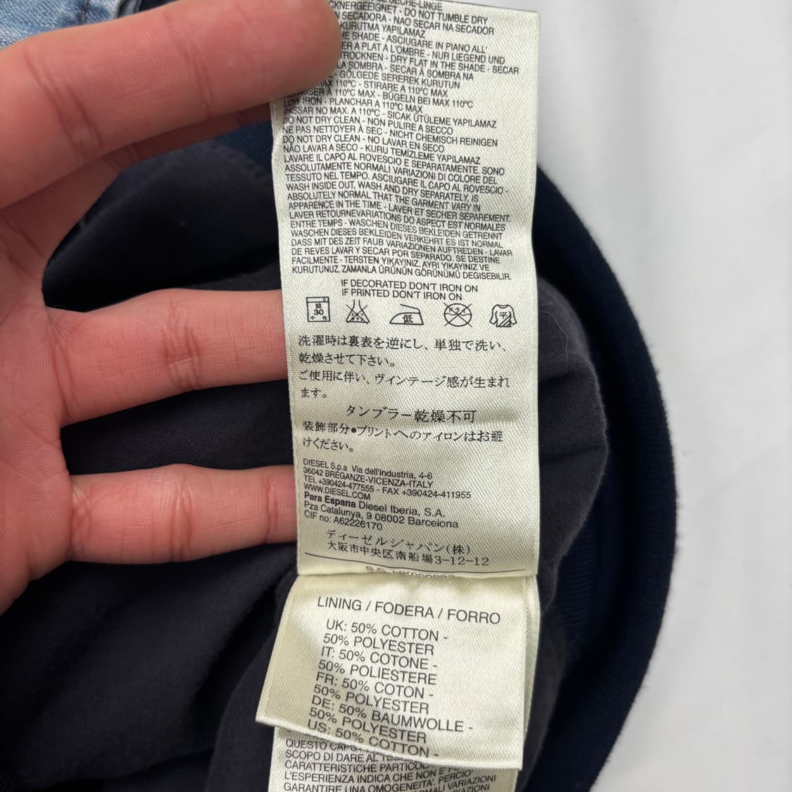 디젤 데님 블루종 자켓 S 상품이미지9