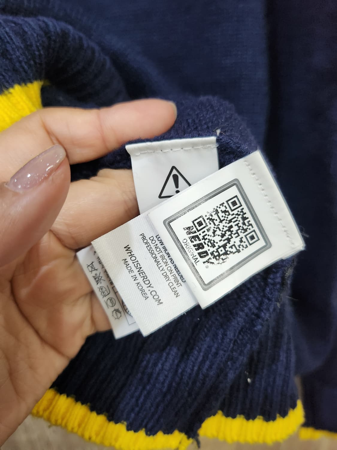 682) 널디 NERDY 컬러 블록 니트 상품이미지6