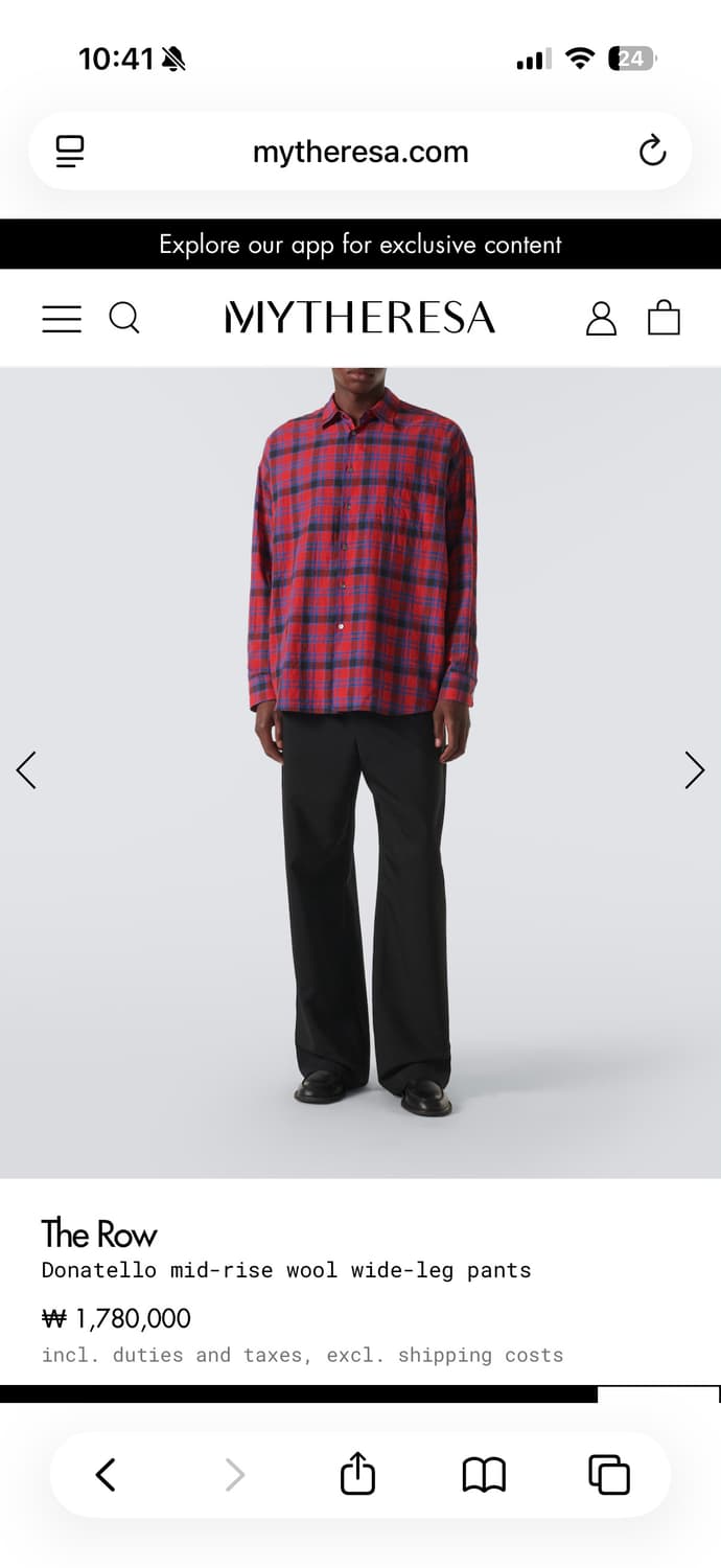 THE ROW Donatello mid-rise wool wide-leg 상품이미지1