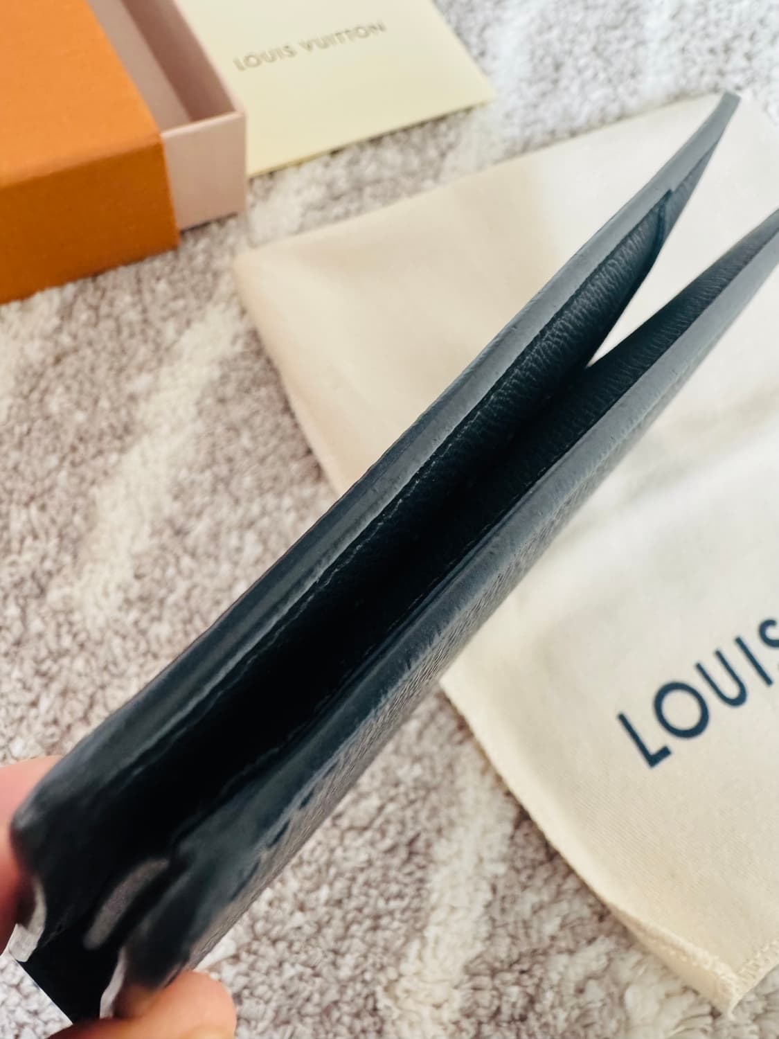 정품 루이비통 장지갑 이클립스 블랙 상품이미지6