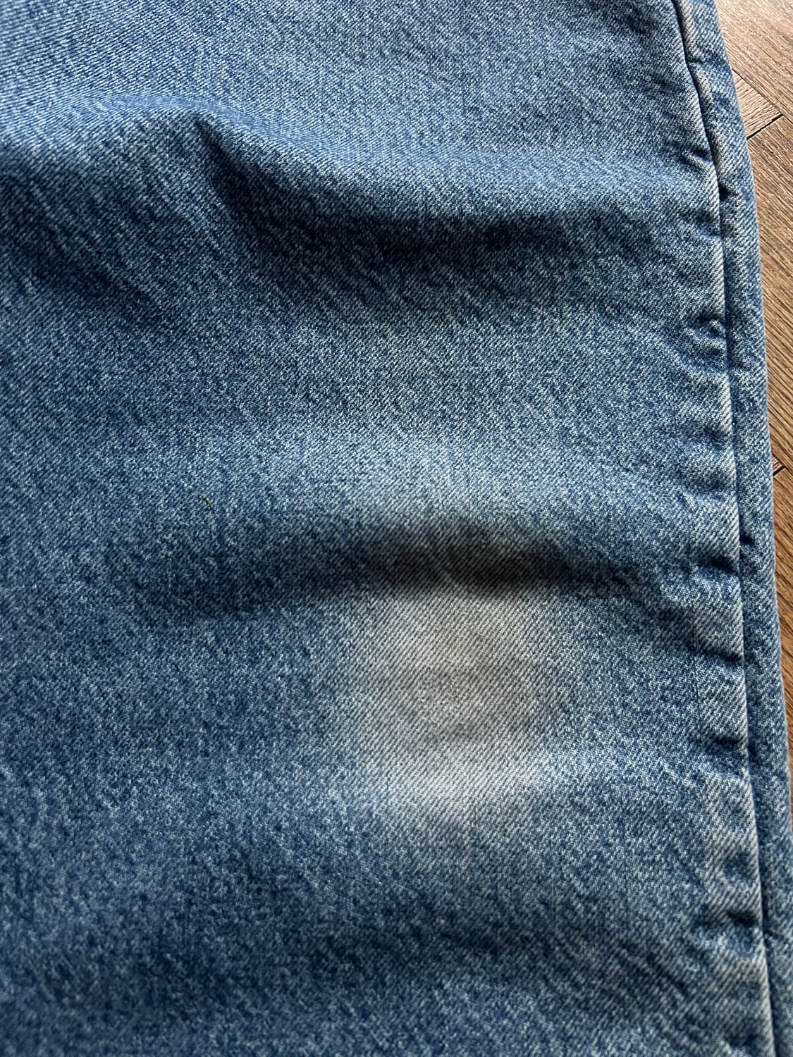 [36]칼하트 USA 체크 라이닝 빈티지 워싱 워크 데님 팬츠 상품이미지4