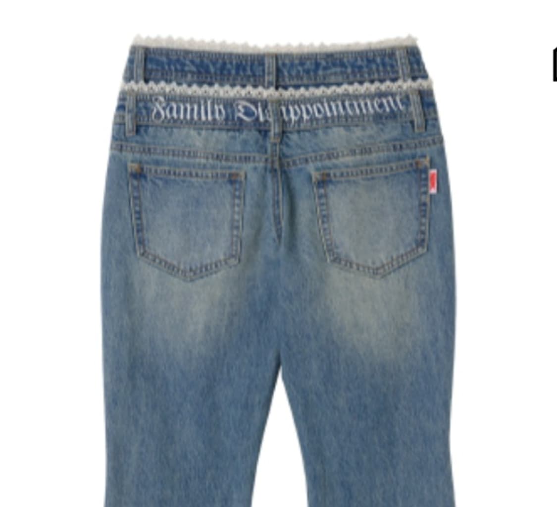 스컬프터 더블웨이스트 데님 XS 상품이미지3