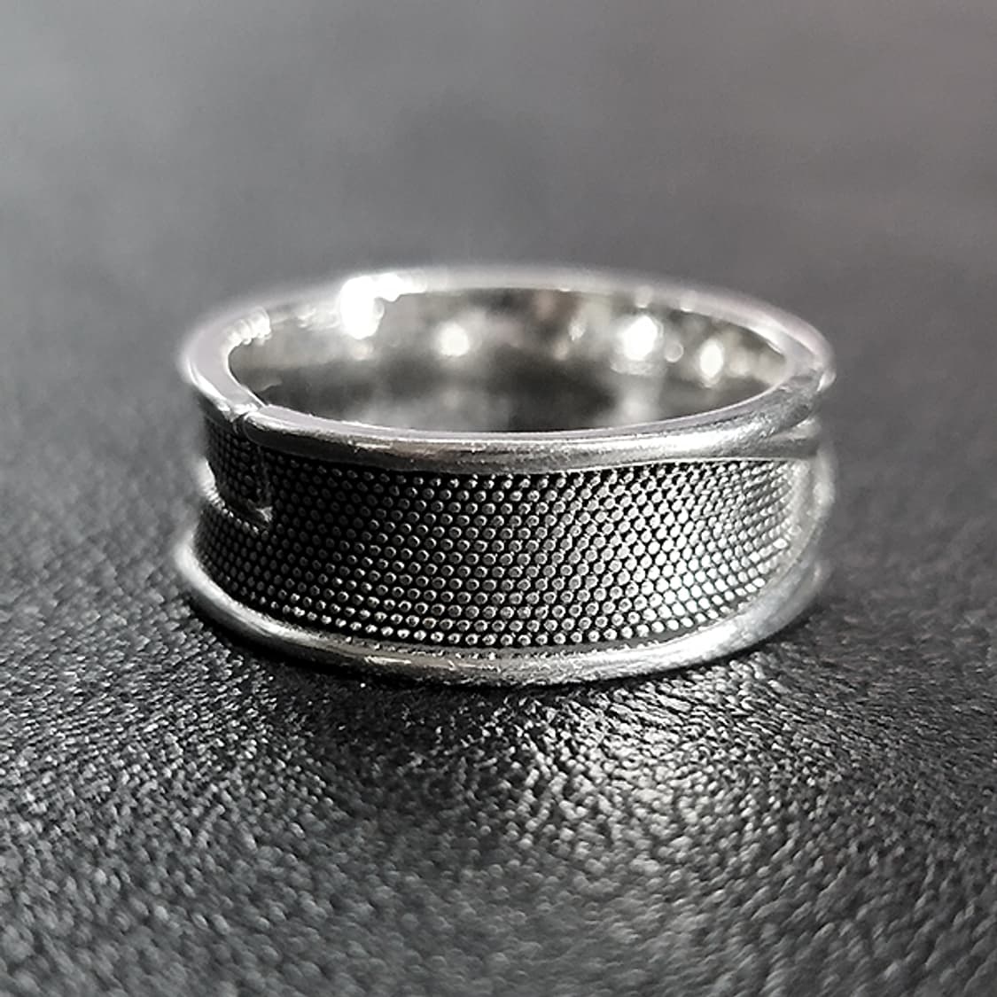 Interline 백동 남자 엔틱 빈티지 명품 균형 대칭 운명 반지 상품이미지2