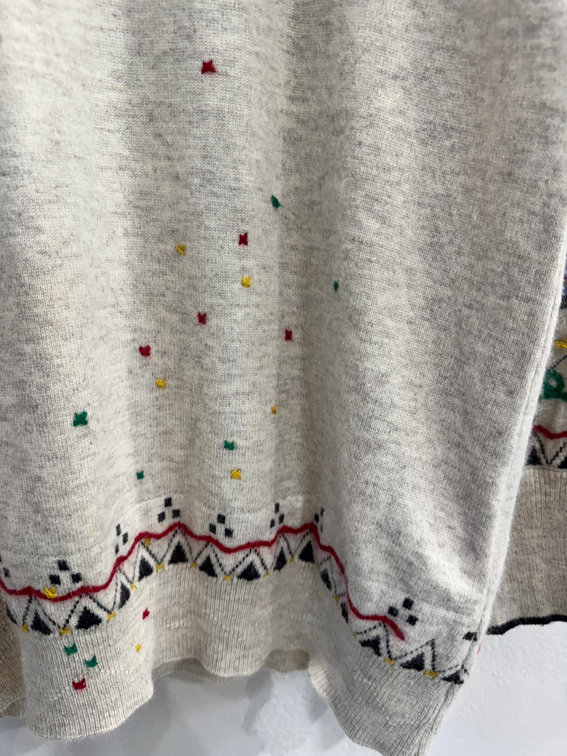 japan vintage 보카시 자수니트 상품이미지3
