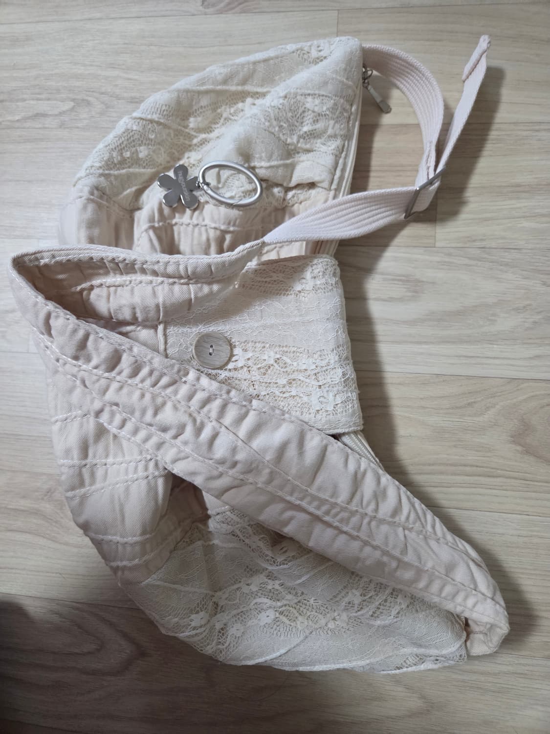 hugyourkin 레이스 패치워크 크로스백 상품이미지6