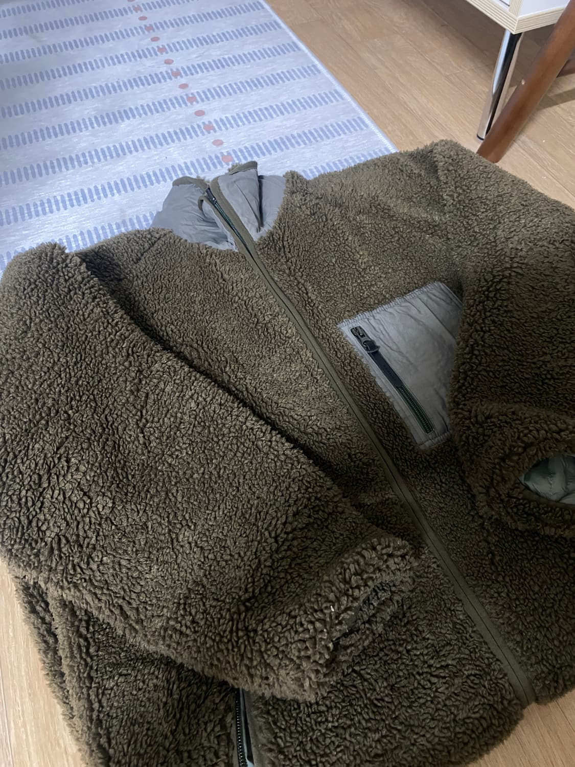 하이드아웃 롱후리스 카키 2사이즈 상품이미지4