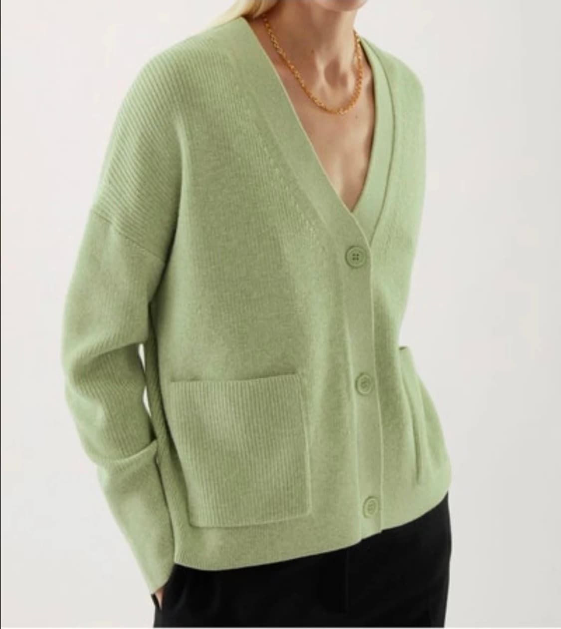 COS 코스 오버핏 브이넥 가디건 상품이미지2