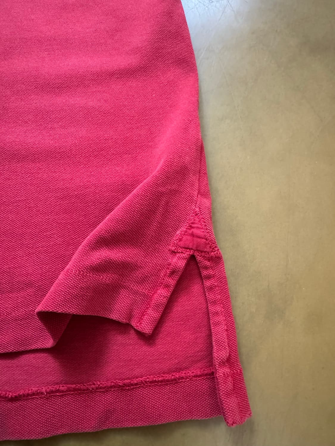 버버리 기마패치 버건디 카라 반팔티 S 상품이미지4