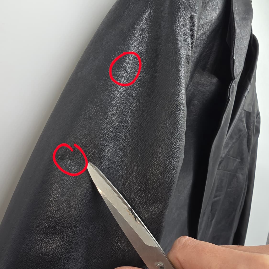 Imime 블랙 양 가죽 코트 56 *사용감 확인*  상품이미지4