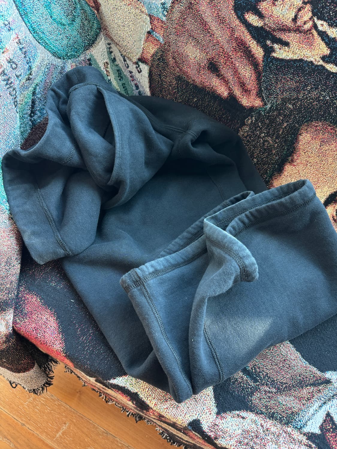 아프레쎄 26SS 빈티지 스웻 팬츠 블랙 상품이미지4