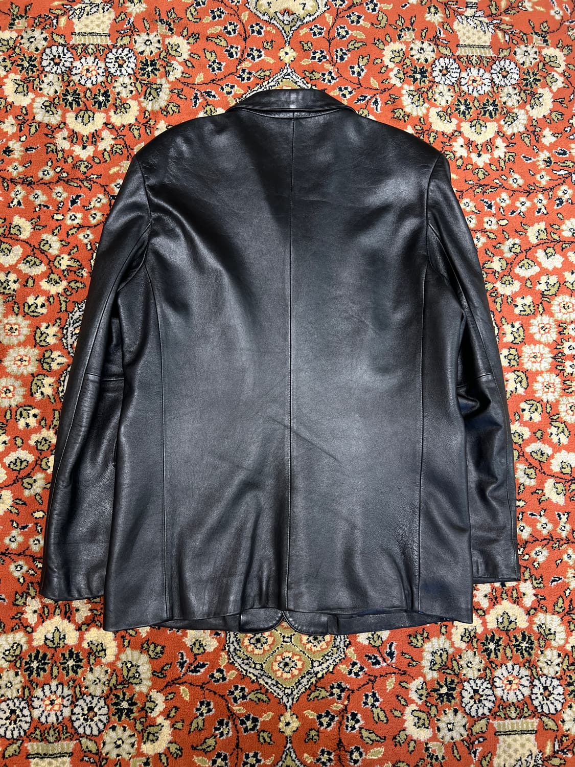 [L] 빈티지 2버튼 램스킨 블레이저 가죽자켓 상품이미지2