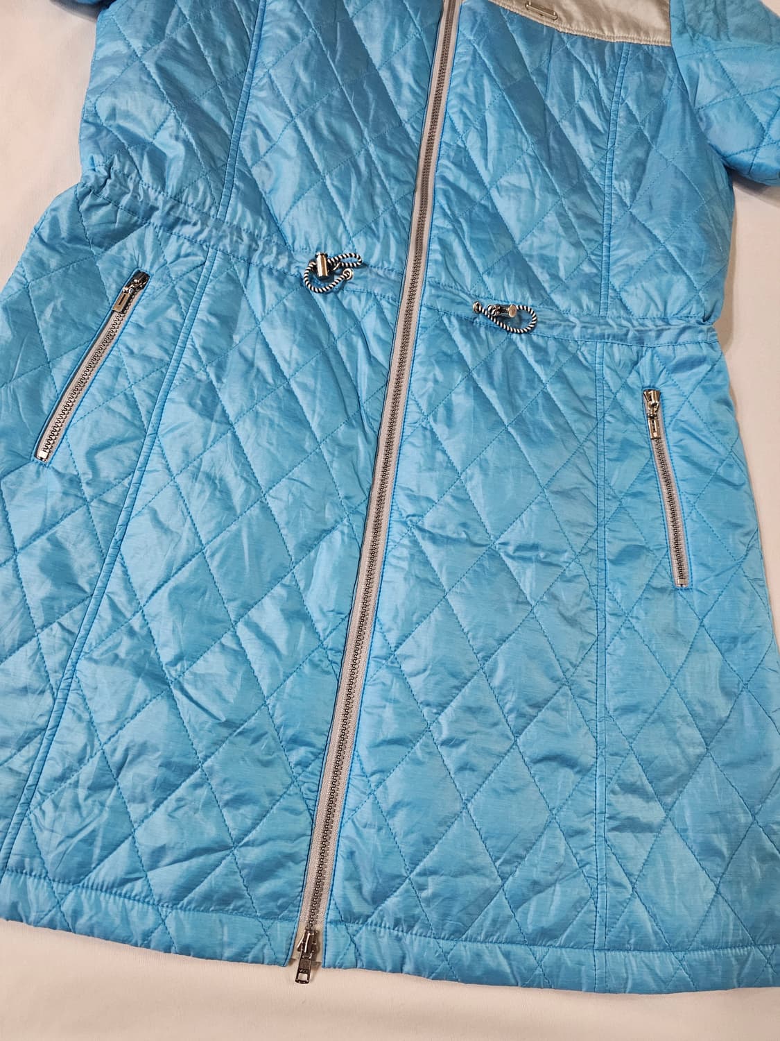 [38] 일본 랑방 스포츠 골프 반팔 퀼팅 패딩 집업 원피스 자켓 상품이미지3