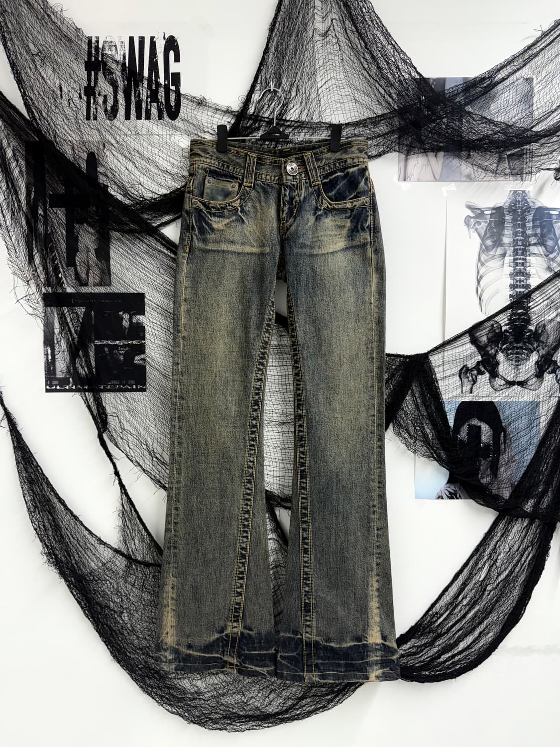 00s mood pocket detailed bootscut jeans 상품이미지2