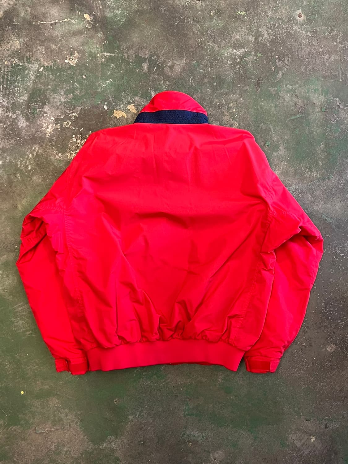 90's 올드 콜롬비아 플리스 안감 레드 바람막이 집업 빈티지 자켓 상품이미지10