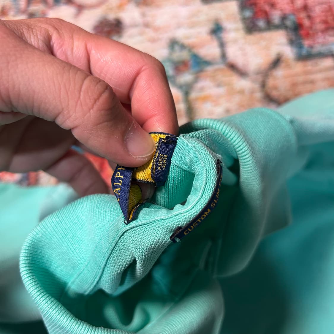 [L] 폴로 랄프로렌 에메랄드 포니 로고 카라 반팔 상품이미지4