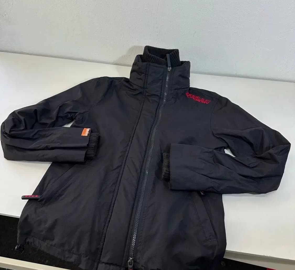 슈퍼드라이 블랙 멀티자크 나일론 바막자켓 상품이미지1
