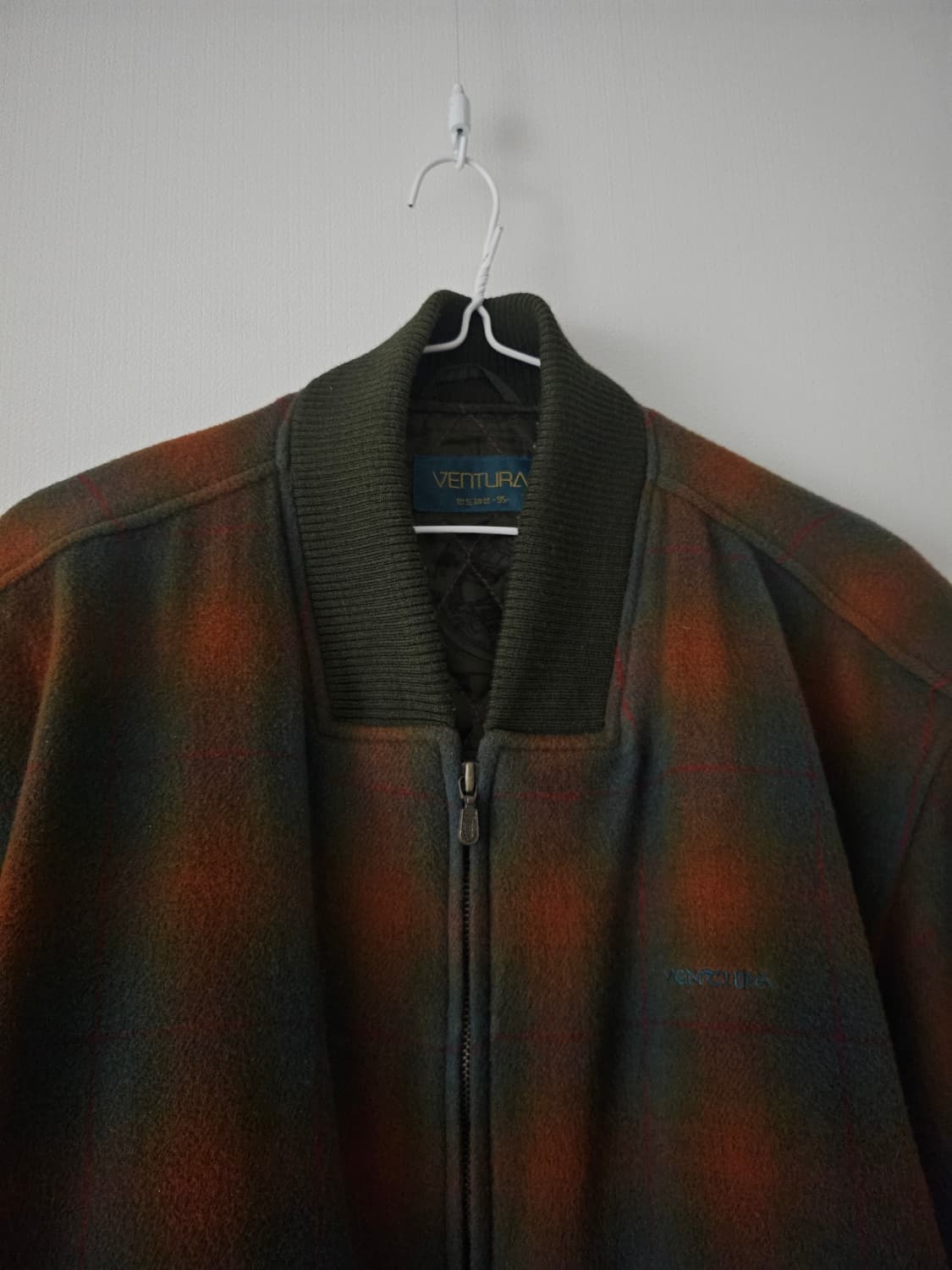 빈티지 타탄체크 봄버자켓 상품이미지3