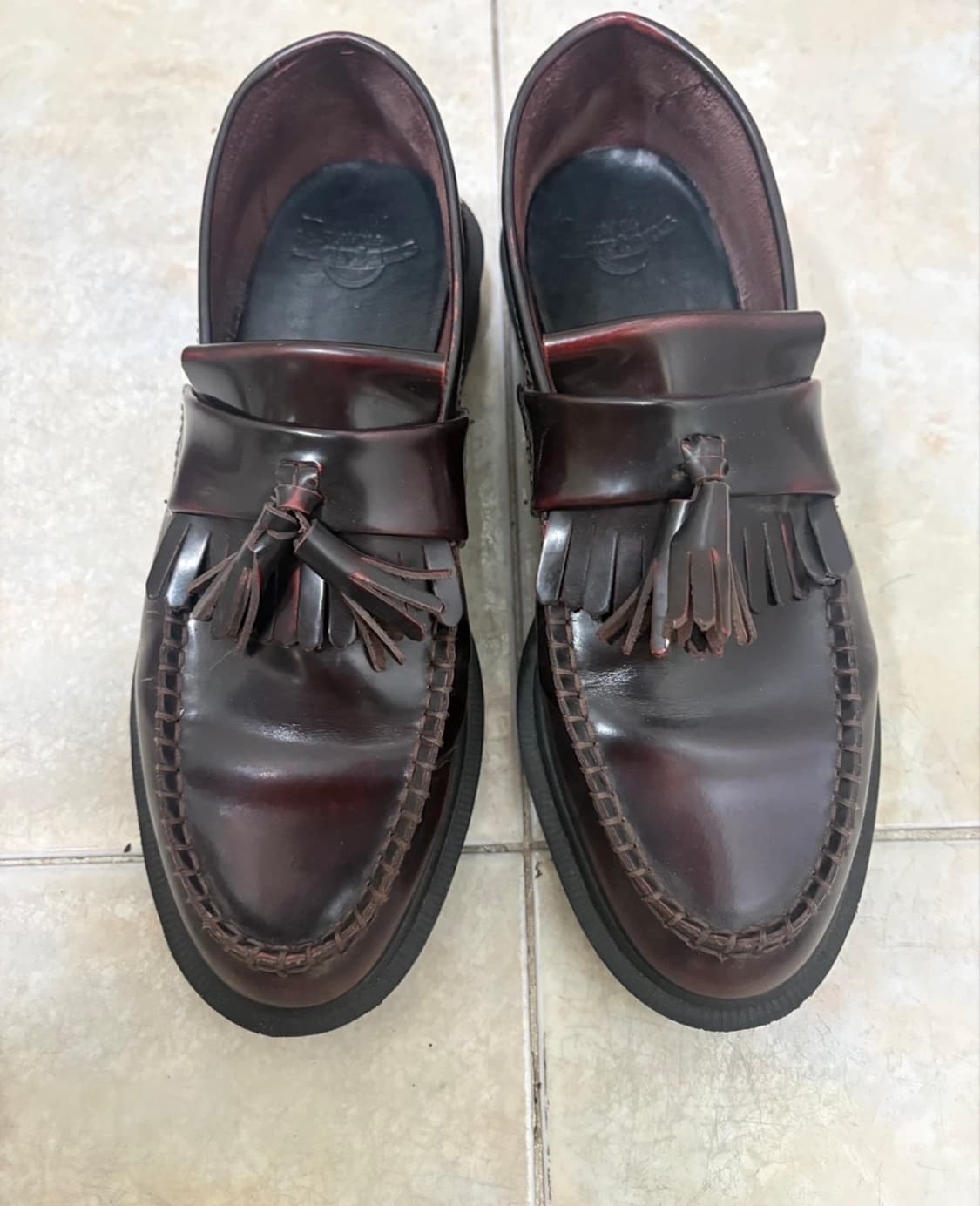 닥터마틴 아드리안 아카디아 레더 로퍼 체리 레드 270 상품이미지1